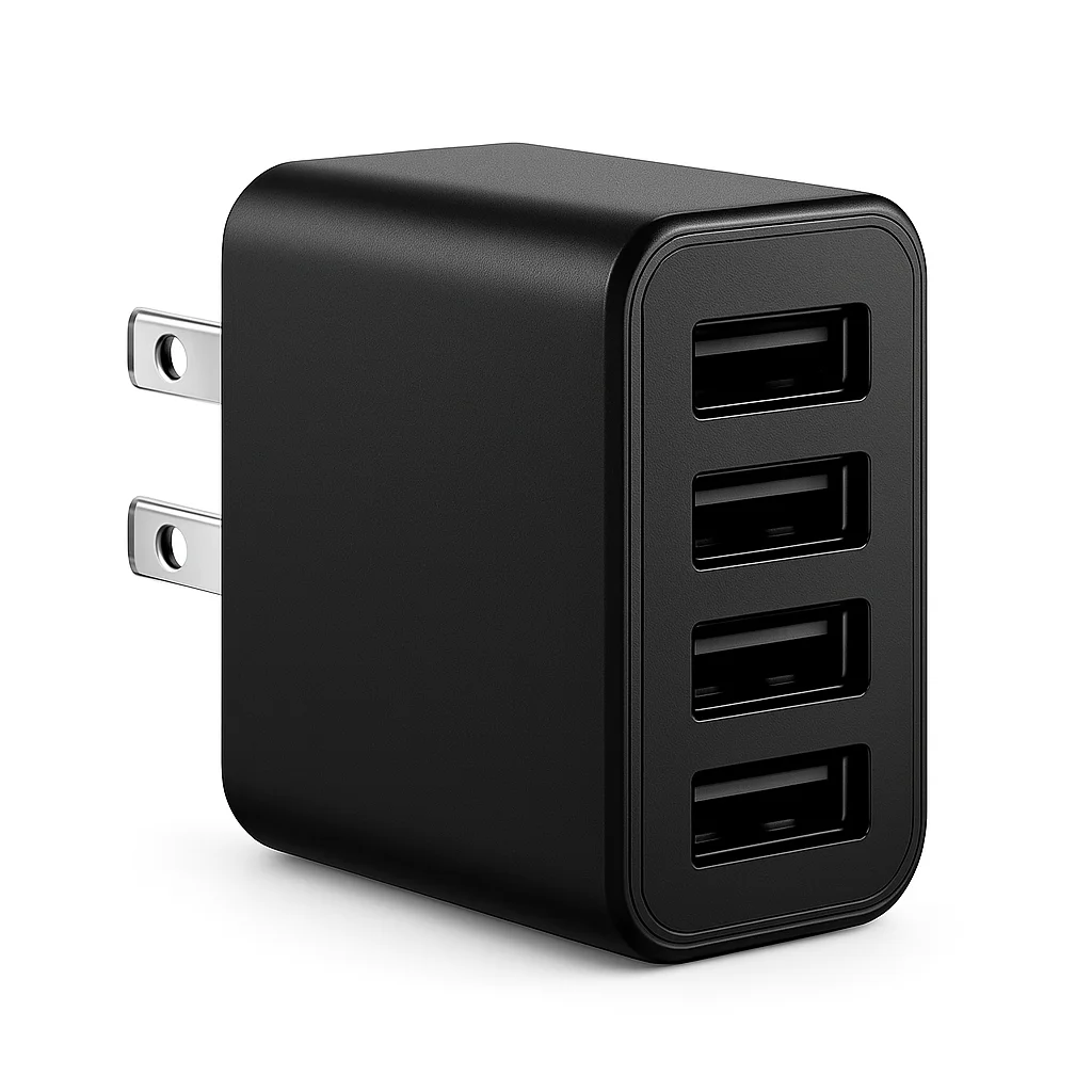 Multi-Port USB Charger best mobile accessories for hostel student 2025